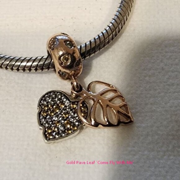 Pandora Bracelet & Charms - slider bracelet, cupcake, heart, glass, puzzle - Picture 5 of 7